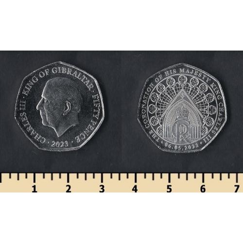 Гибралтар 50 пенсов 2023