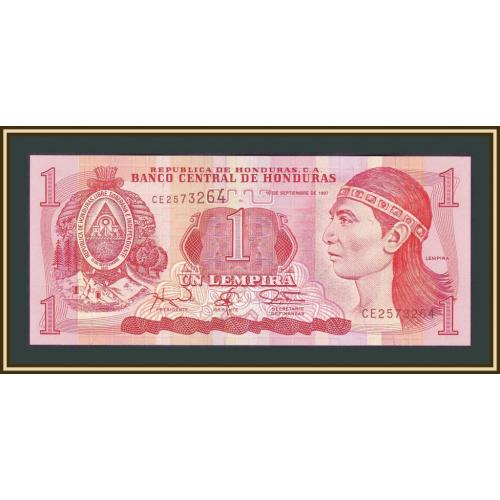 Гондурас 1 лемпира 1997 P-79 (79A) UNC