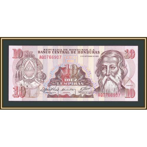 Гондурас 10 лемпир 1989 P-70 (70a) UNC