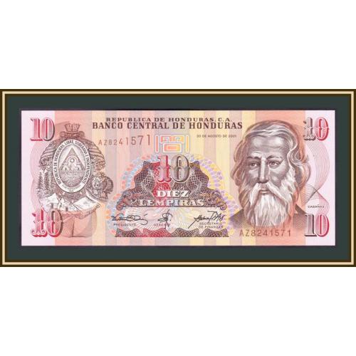 Гондурас 10 лемпир 2001 P-86 (86a) UNC