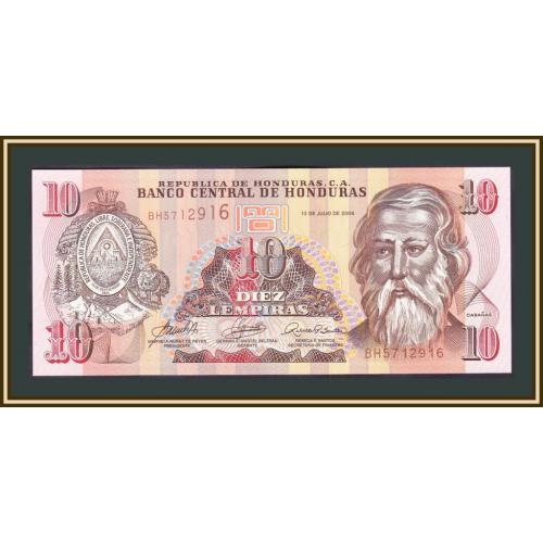 Гондурас 10 лемпир 2006 P-86 (86d) UNC