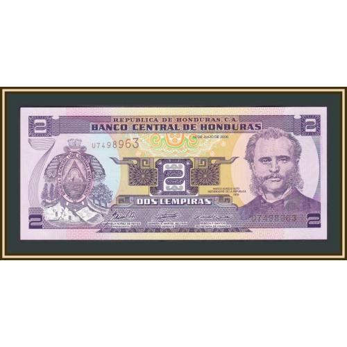 Гондурас 2 лемпиры 2006 P-80 (80Af) UNC