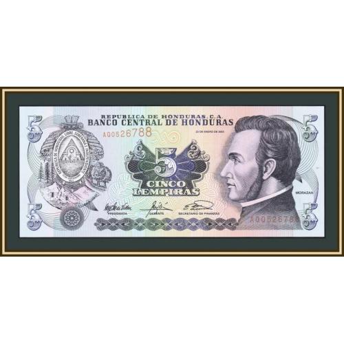 Гондурас 5 лемпир 2003 P-85 (85c) UNC