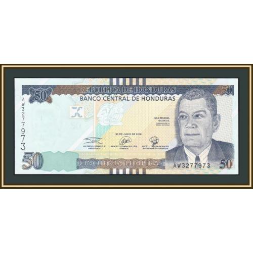 Гондурас 50 лемпир 2019 P-104 (104b) UNC