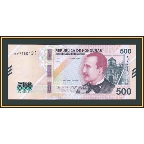 Гондурас 500 лемпир 2022 P-113 UNC