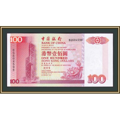 Гонконг 100 долларов 2000 P-331 (331f) UNC-