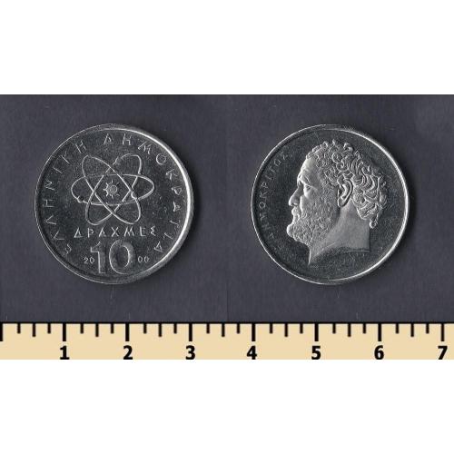 Греция 10 драхм 2000