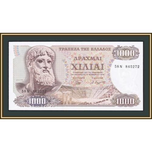 Греция 1000 драхм 1970 P-198 (198b.2) UNC