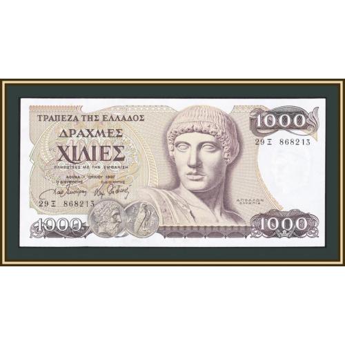 Греция 1000 драхм 1987 P-202 (202a) UNC