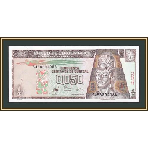 Гватемала 1/2 кетсаля 1998 P-98 UNC