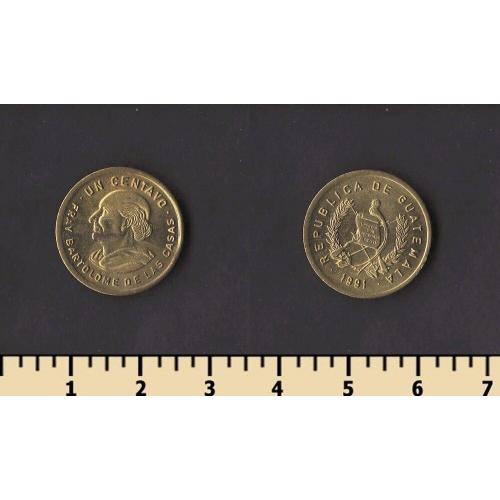 Гватемала 1 сентаво 1991