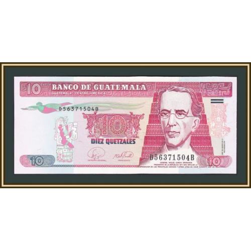 Гватемала 10 кетсалей 2007 P-111 (111b) UNC