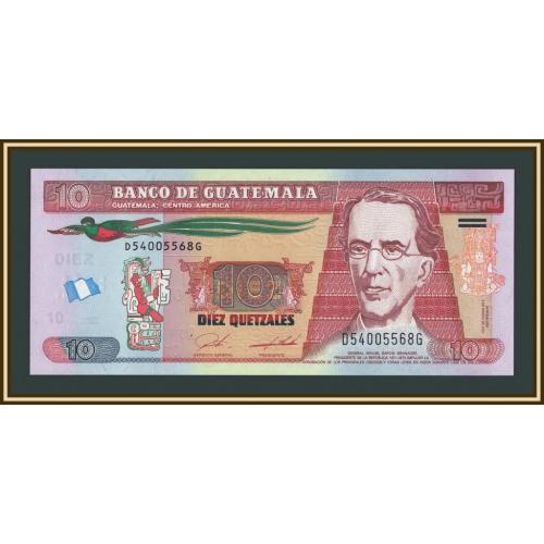 Гватемала 10 кетсалей 2022 P-123 (123Аi) UNC
