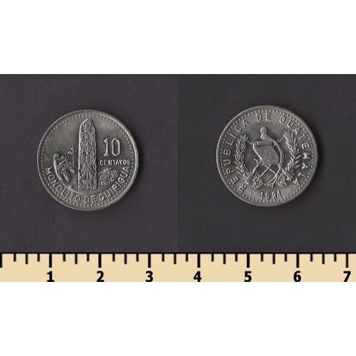 Гватемала 10 сентаво 1991