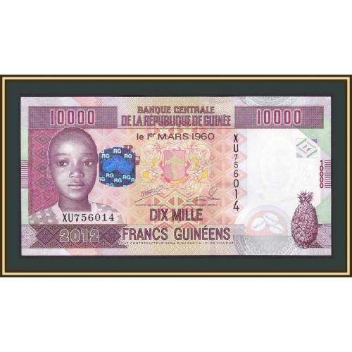 Гвинея 10000 франков 2012 P-46 UNC