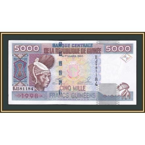Гвинея 5000 франков 1998 P-38 а-UNC