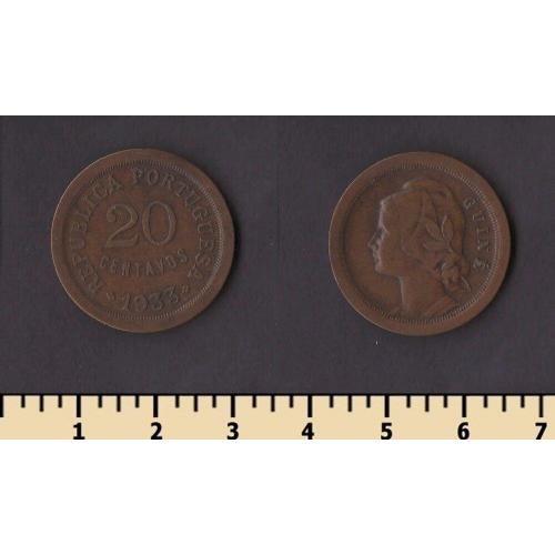 Гвинея-Бисау 20 сентаво 1933