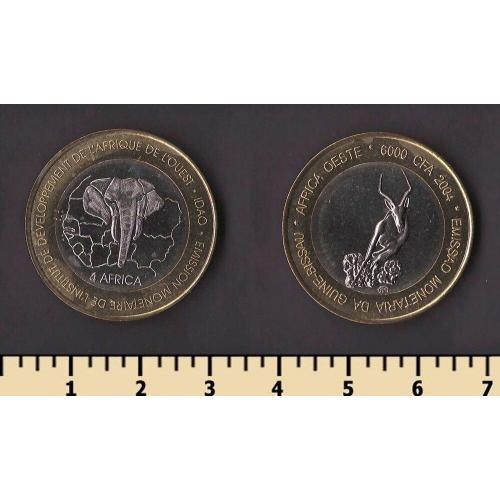 Гвинея-Бисау 6000 франков 2004