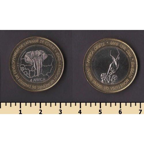 Гвинея-Бисау 6000 франков 2004