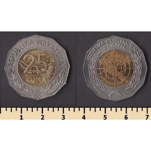 Хорватия 25 куна 1997