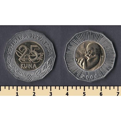 Хорватия 25 куна 2000