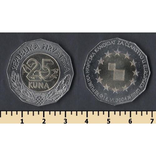 Хорватия 25 куна 2004