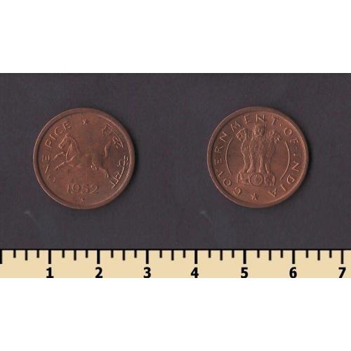 Индия 1 пайс 1952