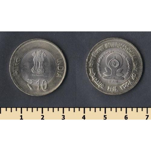 Индия 10 рупий 2015