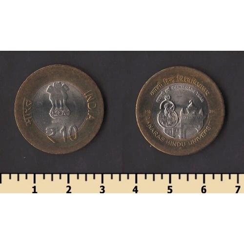 Индия 10 рупий 2016