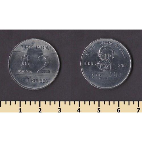 Индия 2 рупии 2009