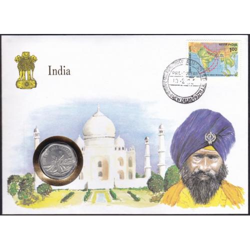 Индия 20 пайса 1983