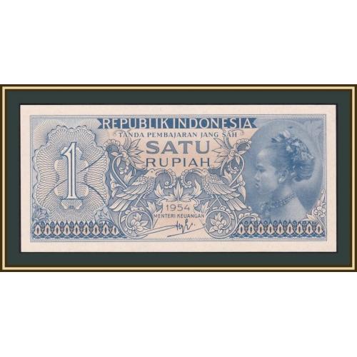 Индонезия 1 рупия 1954 P-72 UNC