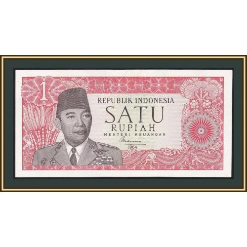 Индонезия 1 рупия 1964 P-80 (80b) UNC