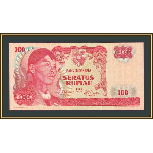 Индонезия 100 рупий 1968 P-108 (108a) UNC