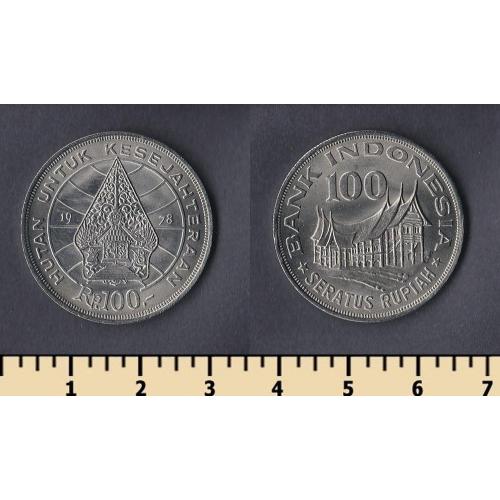 Индонезия 100 рупий 1978