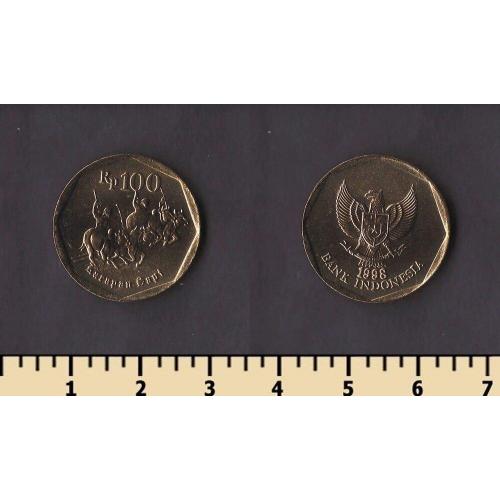 Индонезия 100 рупий 1998