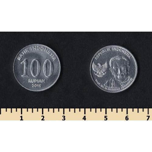 Индонезия 100 рупий 2016
