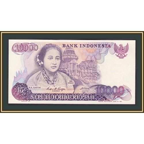 Индонезия 10000 рупий 1985 P-126 (126a) UNC
