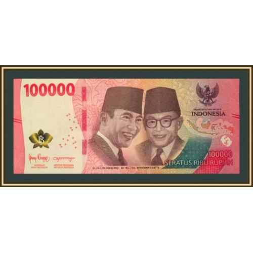 Индонезия 100000 рупий 2022 P-168 UNC Новинка!
