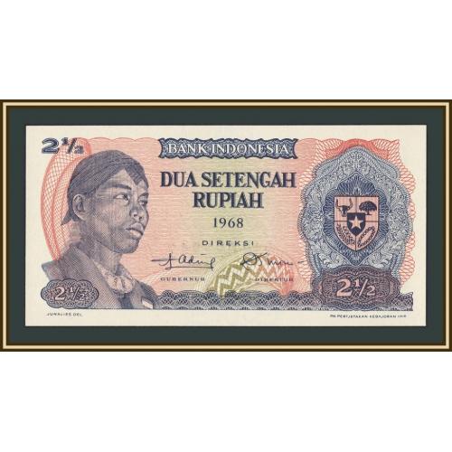 Индонезия 2 1/2 рупии 1968 P-103 (103a) UNC