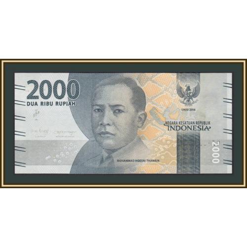 Индонезия 2000 рупий 2016 (2019) P-155 (155d) UNC