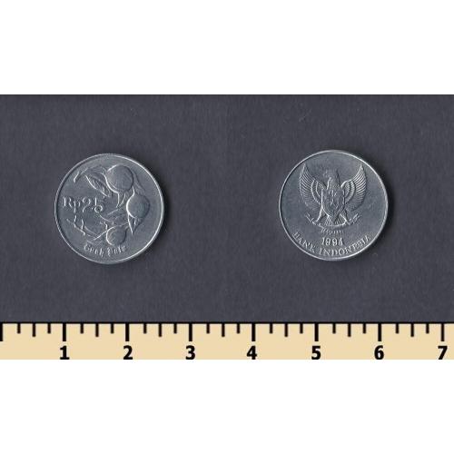 Индонезия 25 рупий 1994