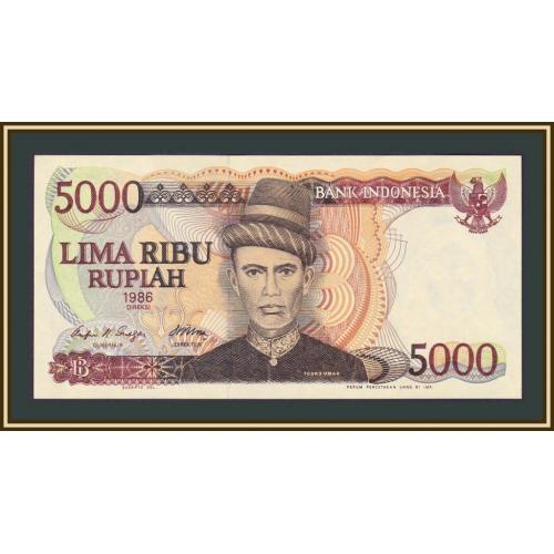 Индонезия 5000 рупий 1986 P-125 (125a) UNC