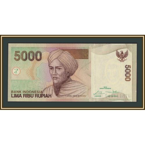 Индонезия 5000 рупий 2001 (2015) P-142 (142о) UNC