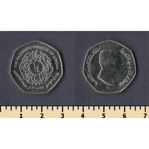 Иордания 1/4 динара 2012