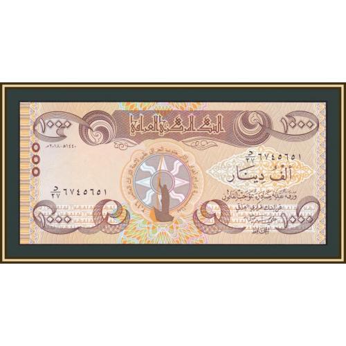 Ирак 1000 динаров 2018 P-104 (104a) UNC