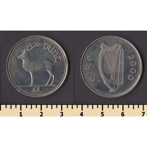 Ирландия 1 фунт 2000