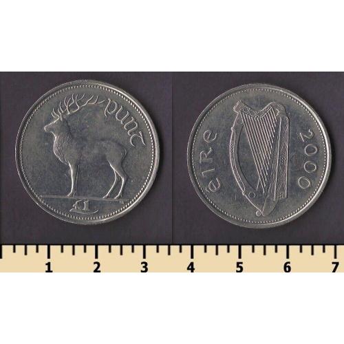 Ирландия 1 фунт 2000
