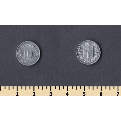 Исландия 10 аурар 1971
