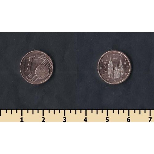Испания 1 евроцент 2017